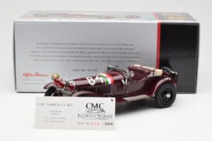 Alfa Romeo 1750 GS Spider #84 T. Nuvolari / B. Guidotti Mille Miglia Winner 1930 CMC 1:18 M-141 Metall — bild 6 av 6