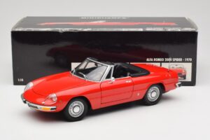 Alfa Romeo 2000 Spider Röd Minichamps 1:18 180120930 Metall — bild 8 av 8