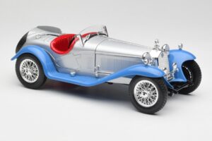 Alfa Romeo 2300 Spider Silverblå Bburago 1:18 3008 Metall — bild 6 av 8
