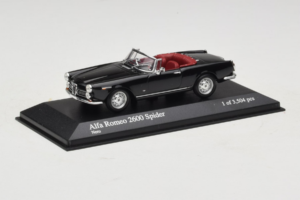 Alfa Romeo 2600 Spider Svart Minichamps 1:43 400120630 Metall — bild 2 av 4