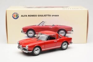 Alfa Romeo Giulietta 1300 Spider Röd AUTOart 1:18 70157 Metall — bild 8 av 8