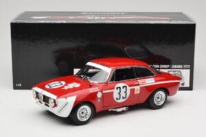 Alfa Romeo GTA 1300 Junior #33 T. Hezemans / G. van Lennep Hezemans Jarama 1972 Minichamps 1:18 100721233 Metall — bild 8 av 8
