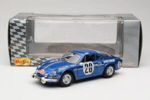 Alpine A110 1600S #28 Alpine-Renault O. Andersson / D. Stone Rally Monte Carlo 1971 Maisto 1:18 56033 Metall — bild 8 av 8