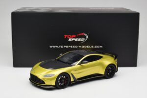 Aston Martin V12 Vantage Final Edition Cosmopolitan Yellow TopSpeed 1:18 TS0453 Metall — bild 6 av 6