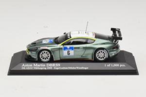 Aston Martin DBRS9 #6 M. Engel / K. Lechner ADAC 24 Hours Nurburgring 2008 Minichamps 1:43 400081306 Metall