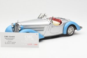 Audi 225 Front Roadster Blå Silver CMC 1:18 M-075B Metall
