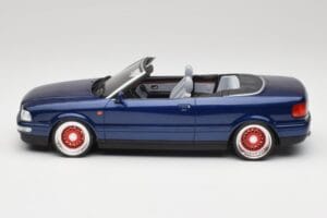 Audi 80 B4 Cabriolet Ming Blå Metallic Custom Wheels Otto 1:18 OT806-C Resin — bild 3 av 6