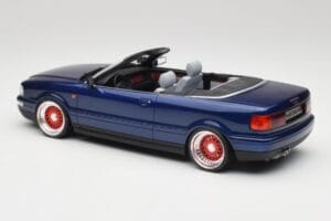 Audi 80 B4 Cabriolet Ming Blå Metallic Custom Wheels Otto 1:18 OT806-C Resin — bild 5 av 6