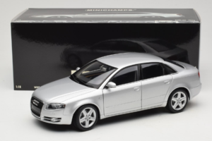 Audi A4 B7 Silver Minichamps 1:18 100014402 Metall — bild 8 av 8
