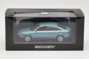 Audi A6 C5 Ljusblå Minichamps 1:43 AUDI004 Metall — bild 4 av 4