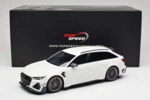 Audi ABT RS6-R C8 Avant Vit TopSpeed 1:18 TS0502 Metall — bild 6 av 6
