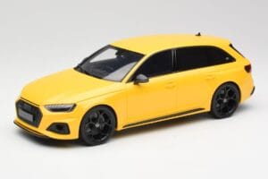 Audi RS4 B9 Avant 25-årsjubileum Vegas Gul GT Spirit 1:18 GT935 Resin