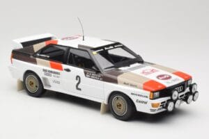 Audi Quattro A1 #2 H. Mikkola / A. Hertz Audi Sport Rally Monte Carlo 1983 Minichamps 1:18 155831102 Metall — bild 4 av 6