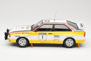 Audi Quattro A2 Audi Sport #1 W. Röhrl / C. Geistdörfer DNF Sanyo Rally of New Zealand 1984 Minichamps 1:18 155841101 Metall — bild 3 av 6