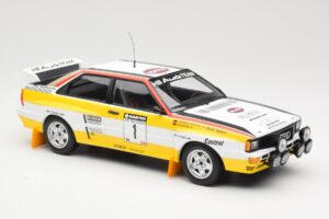 Audi Quattro A2 Audi Sport #1 W. Röhrl / C. Geistdörfer DNF Sanyo Rally of New Zealand 1984 Minichamps 1:18 155841101 Metall — bild 4 av 6