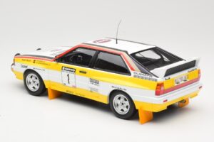 Audi Quattro A2 Audi Sport #1 W. Röhrl / C. Geistdörfer DNF Sanyo Rally of New Zealand 1984 Minichamps 1:18 155841101 Metall — bild 5 av 6