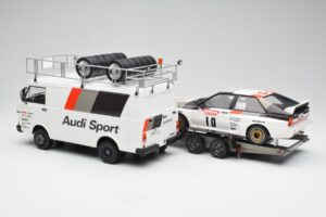 Audi Quattro A2 M. Mouton / F. Pons Tour de Corse 1983 Med VW LT35 Otto 1:18 OT418 Resin — bild 2 av 6