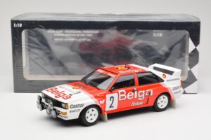 Audi Quattro A2 #2 B. Waldegård / H-T. Thorszelius Belga Team Winners Boucles de Spa 1985 Minichamps 1:18 155851102 Metall — bild 6 av 6