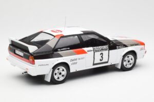 Audi Quattro #3 H. Mikkola / A. Hertz Rally Finland 1982 IXO 1:18 18RMC094A Metall — bild 2 av 6