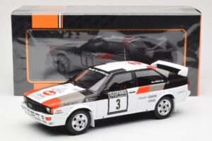 Audi Quattro #3 H. Mikkola / A. Hertz Rally Finland 1982 IXO 1:18 18RMC094A Metall — bild 6 av 6