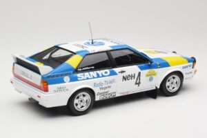Audi Quattro #4 S. Blomqvist / B. Cederberg Audi Sport Sweden Winners International Swedish Rally 1982 Minichamps 1:18 155821 — bild 2 av 6