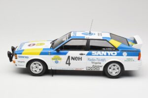 Audi Quattro #4 S. Blomqvist / B. Cederberg Audi Sport Sweden Winners International Swedish Rally 1982 Minichamps 1:18 155821 — bild 3 av 6