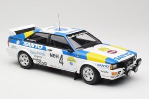 Audi Quattro #4 S. Blomqvist / B. Cederberg Audi Sport Sweden Winners International Swedish Rally 1982 Minichamps 1:18 155821 — bild 4 av 6