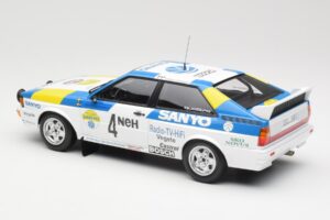 Audi Quattro #4 S. Blomqvist / B. Cederberg Audi Sport Sweden Winners International Swedish Rally 1982 Minichamps 1:18 155821 — bild 5 av 6
