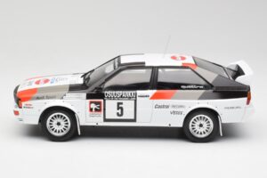 Audi Quattro #5 H. Mikkola / A. Hertz 1000 Lakes Rally 1982 IXO 1:18 18RMC094B Metall — bild 3 av 6