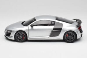 Audi R8 GT Type 42 Ice Silver Metallic Kyosho 1:18 09218IS Metall — bild 4 av 8
