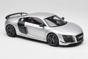 Audi R8 GT Type 42 Ice Silver Metallic Kyosho 1:18 09218IS Metall — bild 6 av 8