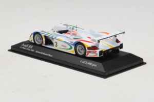 Audi R8 LMP #3 J. Herbert / R. Kelleners 24 Hours of Le Mans 2001 Minichamps 1:43 400010903 Metall — bild 3 av 5