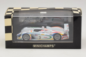 Audi R8 LMP #3 J. Herbert / R. Kelleners 24 Hours of Le Mans 2001 Minichamps 1:43 400010903 Metall — bild 5 av 5