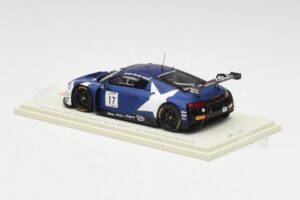 Audi R8 LMS GT3 #17 WRT M. Leonard / D. van der Linde / A. Riberas California 8 Hours 2018 Spark 1:43 US084 Resin — bild 3 av 4