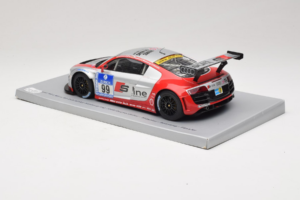 Audi R8 LMS #99 F. Biela / P. Kaffer / M. Fässler / M. Hennerici Phoenix Racing 24 Hours Nürburgring 2009 Spark 1:18 18S041 R — bild 5 av 6