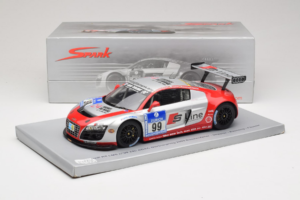 Audi R8 LMS #99 F. Biela / P. Kaffer / M. Fässler / M. Hennerici Phoenix Racing 24 Hours Nürburgring 2009 Spark 1:18 18S041 R — bild 6 av 6