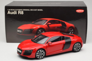 Audi R8 Röd Kyosho 1:18 09213R Metall — bild 8 av 8