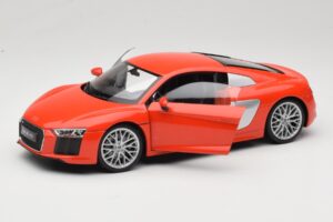 Audi R8 V10 Röd Welly 1:18 18052W Metall — bild 2 av 8