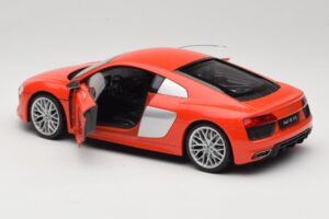 Audi R8 V10 Röd Welly 1:18 18052W Metall — bild 5 av 8