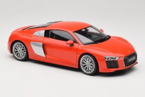 Audi R8 V10 Röd Welly 1:18 18052W Metall — bild 6 av 8