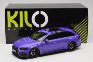 Audi RS4 B9 Avant Darwin Pro Lila Kilo Works 1:18 KLW002301 Metall — bild 8 av 8