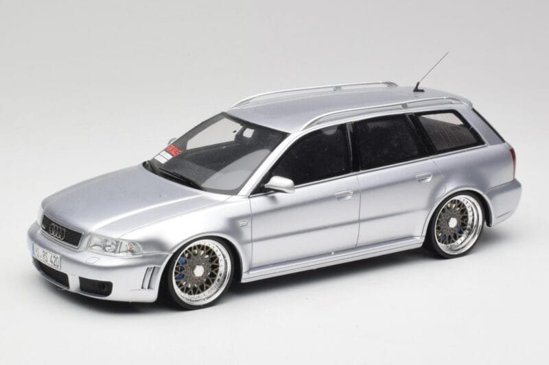 Audi RS4 B5 Avant Silver Custom Wheels Otto 1:18 OT521 Resin