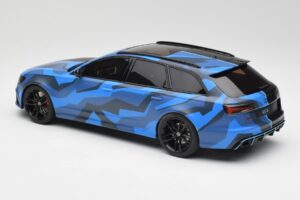 Audi RS6 C7 Avant GMK Blå & Svart GT Spirit 1:18 GT799 Resin — bild 5 av 6
