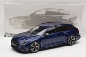 Audi RS6 C8 Avant Blue Metallic Minichamps 1:18 155018011 Metall — bild 6 av 6