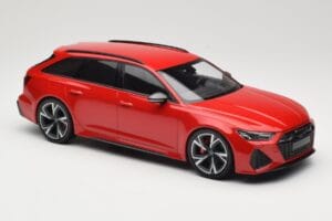 Audi RS6 C8 Avant Red Metallic Minichamps 1:18 155018010 Metall — bild 4 av 6