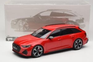 Audi RS6 C8 Avant Red Metallic Minichamps 1:18 155018010 Metall — bild 6 av 6