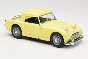 Austin-Healey Sprite Mk1 Gul Revell 1:18 8835 Metall — bild 6 av 8