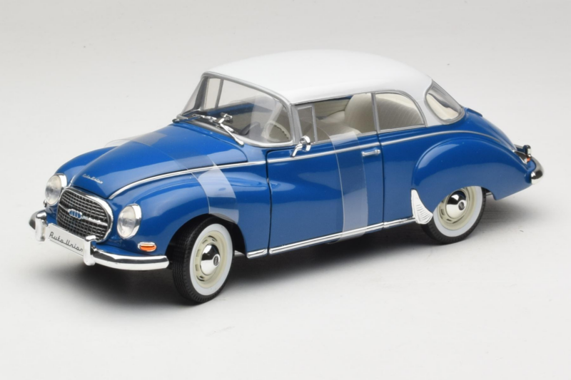 Auto Union 1000 S Coupe Blå Vit Revell 1:18 08909 Metall