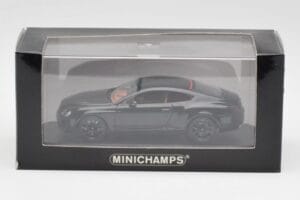 Bentley Continental GT Svart Med Svarta Fälgar Minichamps 1:43 BENTLEY002 Metall — bild 4 av 4