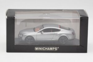 Bentley Continental GT Grå Med Svarta Fälgar Minichamps 1:43 BENTLEY001 Metall — bild 4 av 4